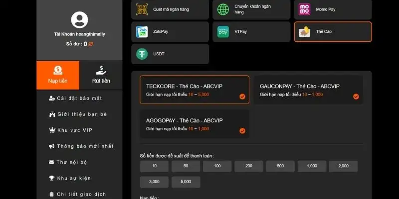 Nạp lần đầu VZ99 nhận ngay 100% là ưu đãi hàng đầu